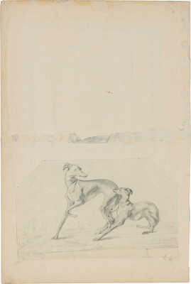 Неизвестные художники (офицеры русской армии). Лот из шести рисунков на четырех листах